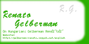 renato gelberman business card